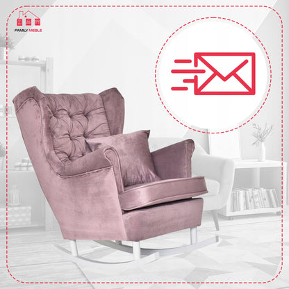 Fotel uszak Gaja bujany skandynawski Family Meble kobiety karmiącej