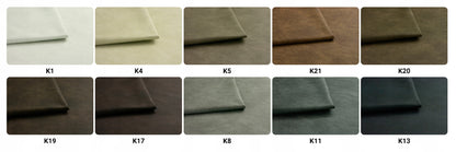 Zestaw wypoczynkowy mebli uszak Eko skóra sofa fotele pufy Family Meble komplet