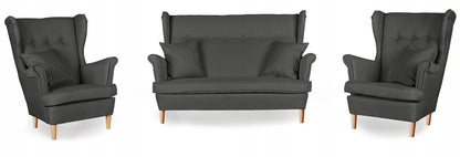 Zestaw wypoczynkowy mebli uszak ARI sofa fotele skandynawskie Family Meble