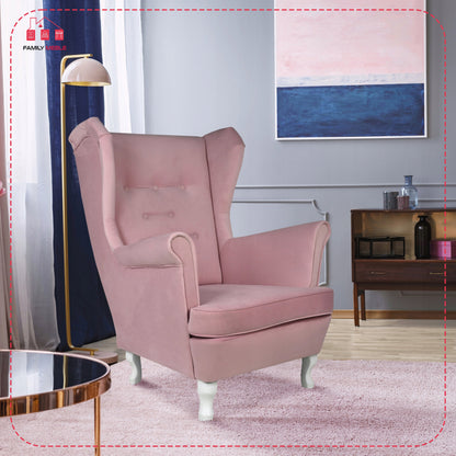 Fotel uszak Diana skandynawski Family Meble burgund pikowany water proof