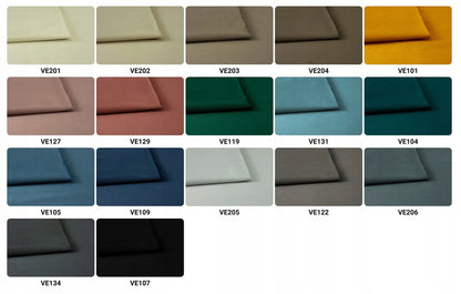 Fotel uszak bujany Carol Duo Family Meble szaro niebieska welur kratka moda