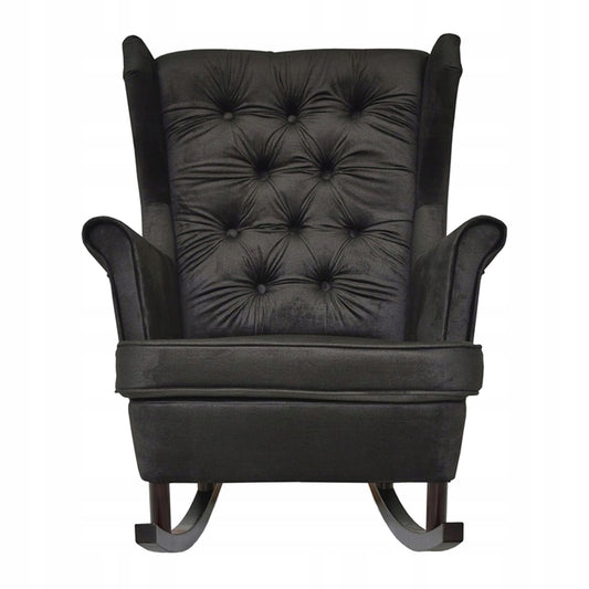 Fotel uszak bujany skandynawski Gaja Family Meble czarna oliwka 10 pik