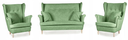 Zestaw wypoczynkowy mebli uszak ARI sofa fotele skandynawskie Family Meble