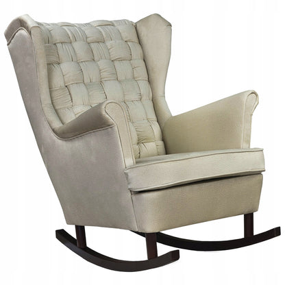 Fotel uszak Carol bujany skandynawski Family Meble beżowy, kremowy