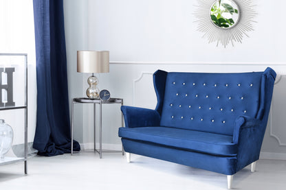 Zestaw wypoczynkowy mebli uszak ARI Print sofa fotele skandynawskie Family Meble