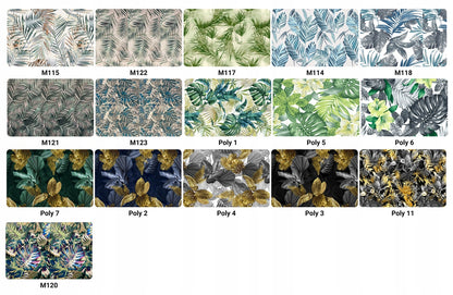 Fotel uszak ARI PRINT skandynawski Family Meble hortensje kwiaty wzór