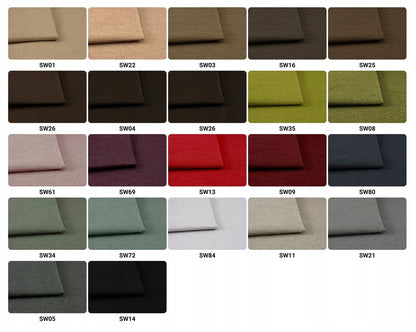 Fotel uszak ARI z podnóżkiem, welur niebieski do relaksu Family Meble