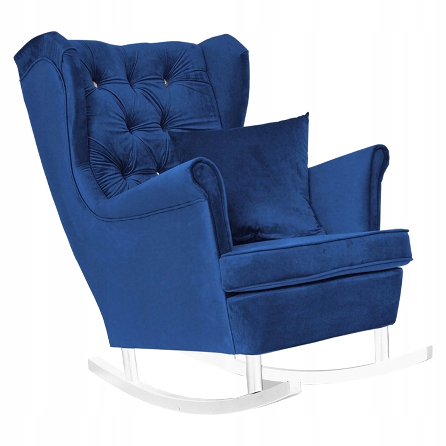 Fotel uszak Gaja bujany skandynawski Family Meble niebieski chabrowy