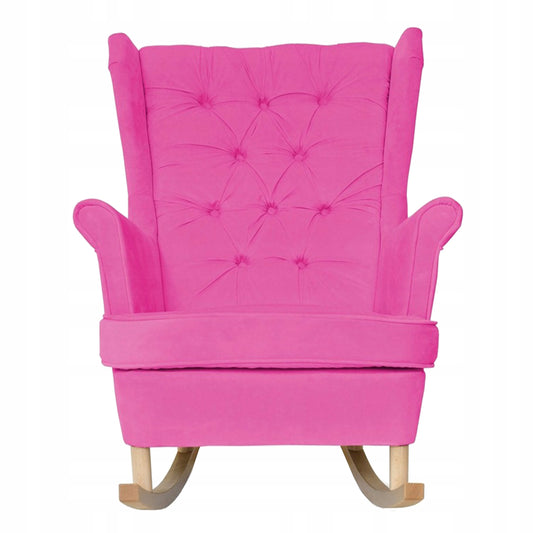 Fotel uszak Gaja bujany skandynawski Family Meble PINK dziewczęcy róż pudrowy