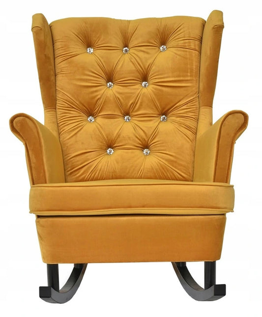 Fotel uszak Gaja bujany skandynawski Family Meble do karmienia aksamit