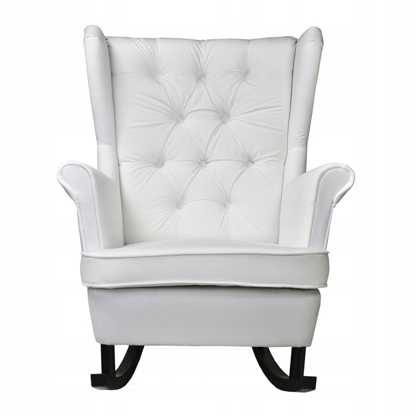 Fotel uszak Gaja bujany skandynawski Family Meble perłowy siwy jasny