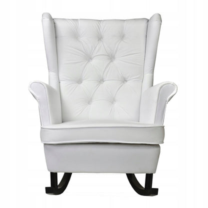 Fotel uszak Gaja bujany skandynawski Family Meble perłowy siwy jasny