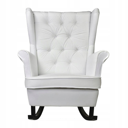 Fotel uszak Gaja bujany skandynawski Family Meble perłowy siwy jasny